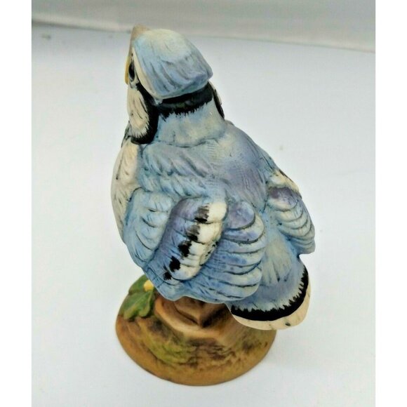 ANDREA SADEK Blue Jay figurine porcelain with Glass Eyes - Blue Jay #6350 - Picture 3 of 11